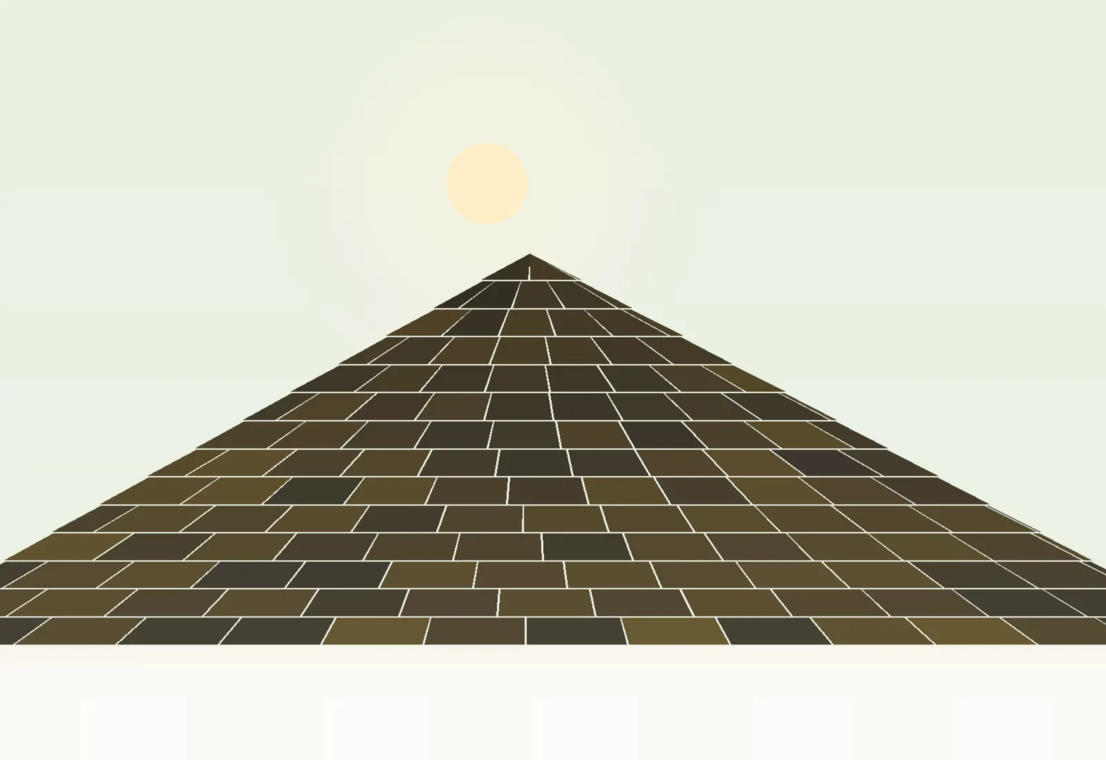 Gable roof with dark asphalt shingles and a triangular vent