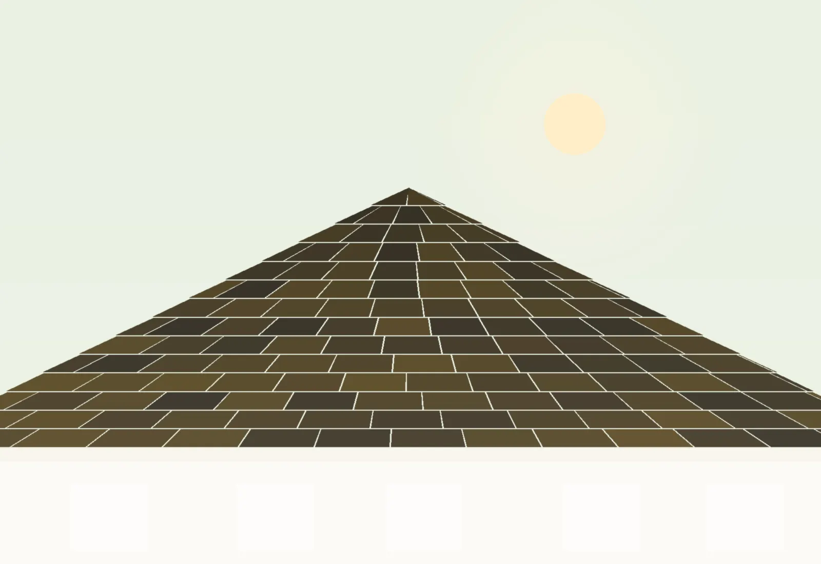 Roofer applying sealant to a shingle roof under a blue sky