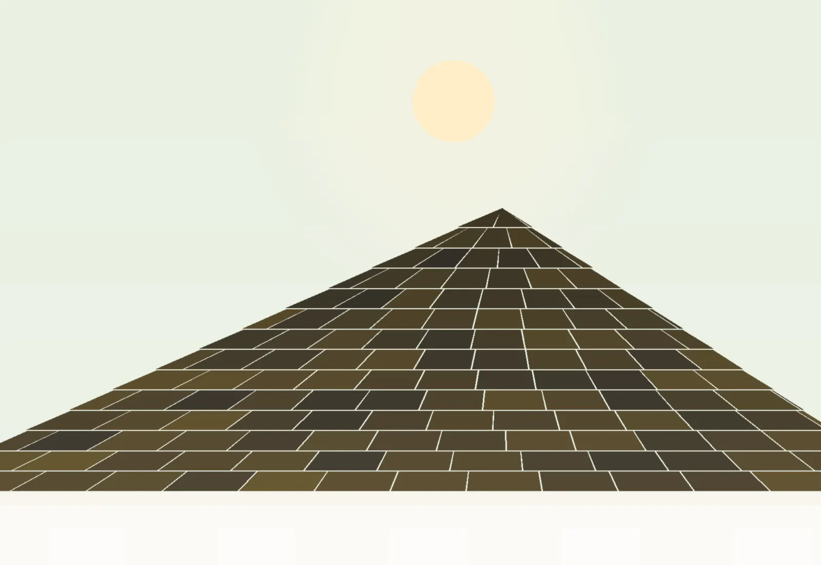 Brown shingle roof edge with trees behind