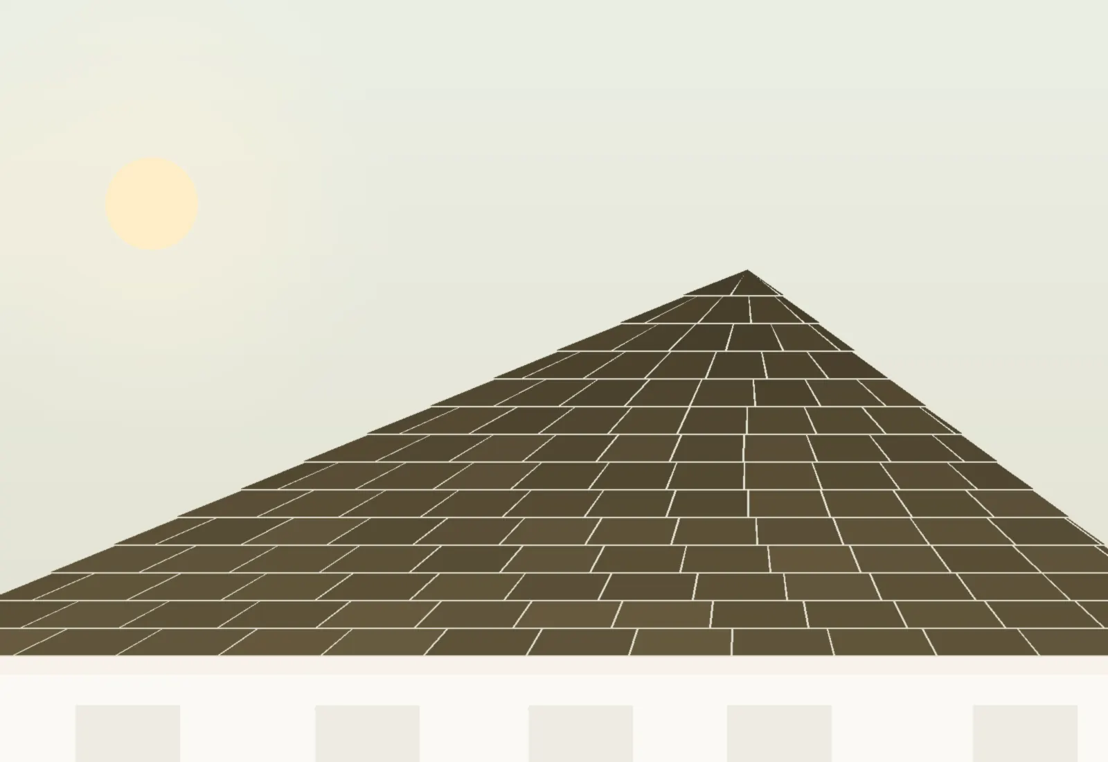 Two men standing on top of a roof